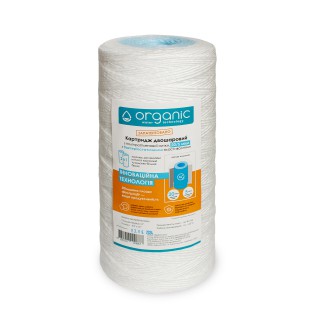 Картридж Organic 4,5 х 10, 20/5 мкм нитчастий двошаровий бактеріостатичний для механічного очищення води - organicfilter.com 1